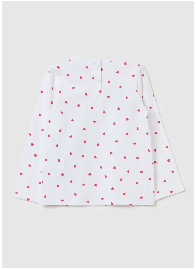 Ovs Long-sleeved T-shirt with Minnie and Mickey Mouse print