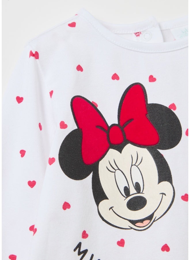 Ovs Long-sleeved T-shirt with Minnie and Mickey Mouse print - Image 3
