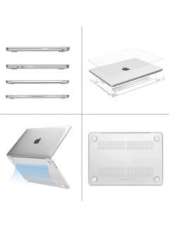 Generic MacBook Pro 14 Inch Case A2442 M1 Max With Liquid Retina Display Touch ID Protective Plastic Hard Shell Cover Clear  - Image 2