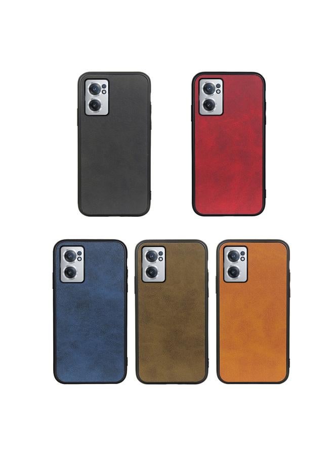 erorex Case For OnePlus Nord CE 2 5G Two-color Cowhide Texture PU Shockproof Phone Case - Image 4