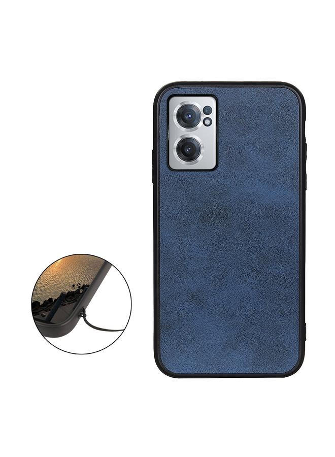 erorex Case For OnePlus Nord CE 2 5G Two-color Cowhide Texture PU Shockproof Phone Case - Image 2