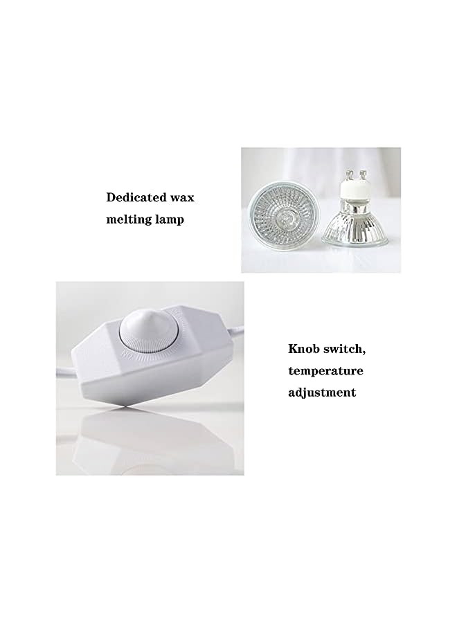 The Bros Candle Warmer Lamp, No Flame Smoke-Free Heater Lamp, Dimmable, Light-Up Warmer, Wax Melter for All Candle Jars, Home Decor - Image 5