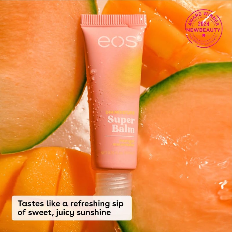eos 24H Moisture Super Balm- Watermelon FrosÃ© & Mango Melonade, Lip Mask, Day or Night Lip Treatment, Made for Sensitive Skin, 0.35 fl oz, 2-Pack - Image 2
