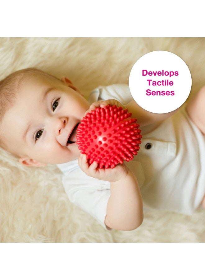 Edushape Original Sensory Balls - Pack of 3 Colorful Baby Balls and Toddler Ball; Enhances Gross Motor Skills for Kids 6 Months and Up - Image 4