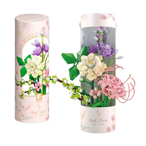 CODE FLORIST Flowers Bouquet Building Kit,Artificial Flower Arrangement Art Set,Valentine's Day Gifts Idea for - Image 1