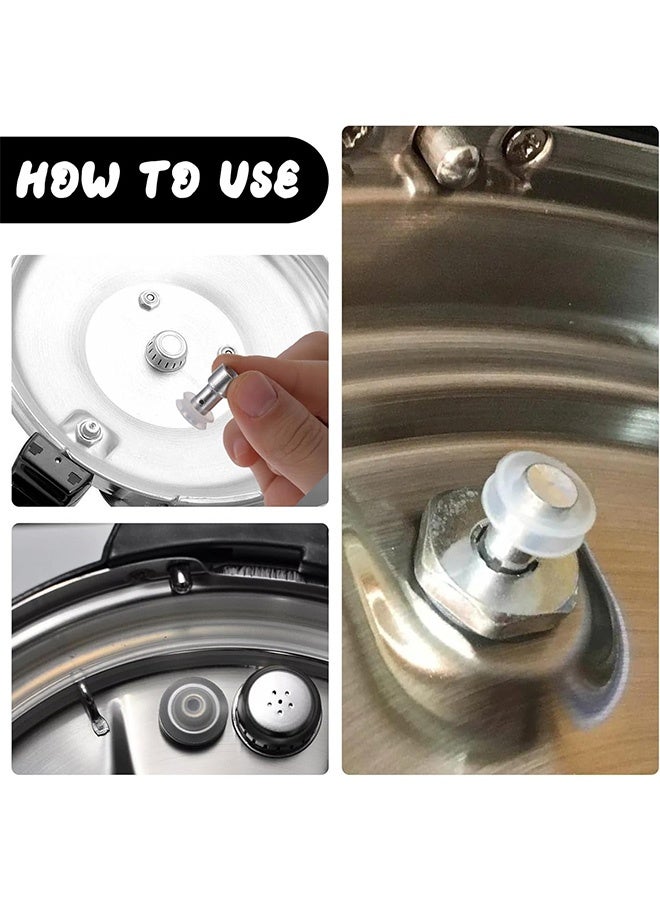 4 Pcs Universal Replacement Floater Valve with 16 Pcs Silicone Gaskets Electric Pressure Cookers Parts for Pressure Pot - Image 5