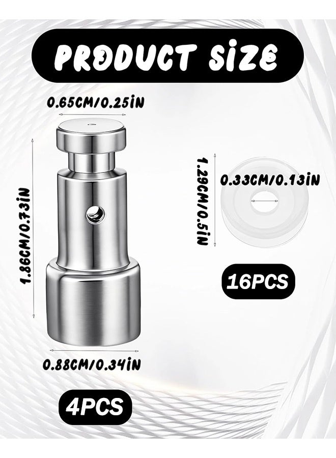 4 Pcs Universal Replacement Floater Valve with 16 Pcs Silicone Gaskets Electric Pressure Cookers Parts for Pressure Pot - Image 2