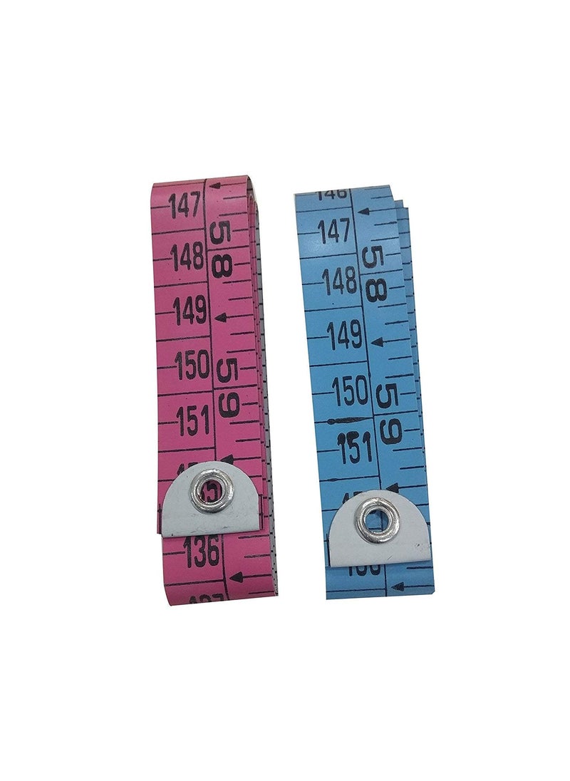PMW pmw Body Measuring Ruler Sewing Cloth Tailor Measurement Tape Multicolour Pack of 2  - Image 2