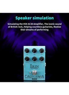 IRIN Mini Guitar Effect Pedal VOX AC30 Speaker Simulator Cabinet Simulator Guitar Effector Pedal Speaker Simulation for Guitar Bass - California Sound (Light Blue) - pzsku/Z8FB2E55861075A845869Z/45/_/1732166856/a7caa723-14a4-4327-ba15-607644573841