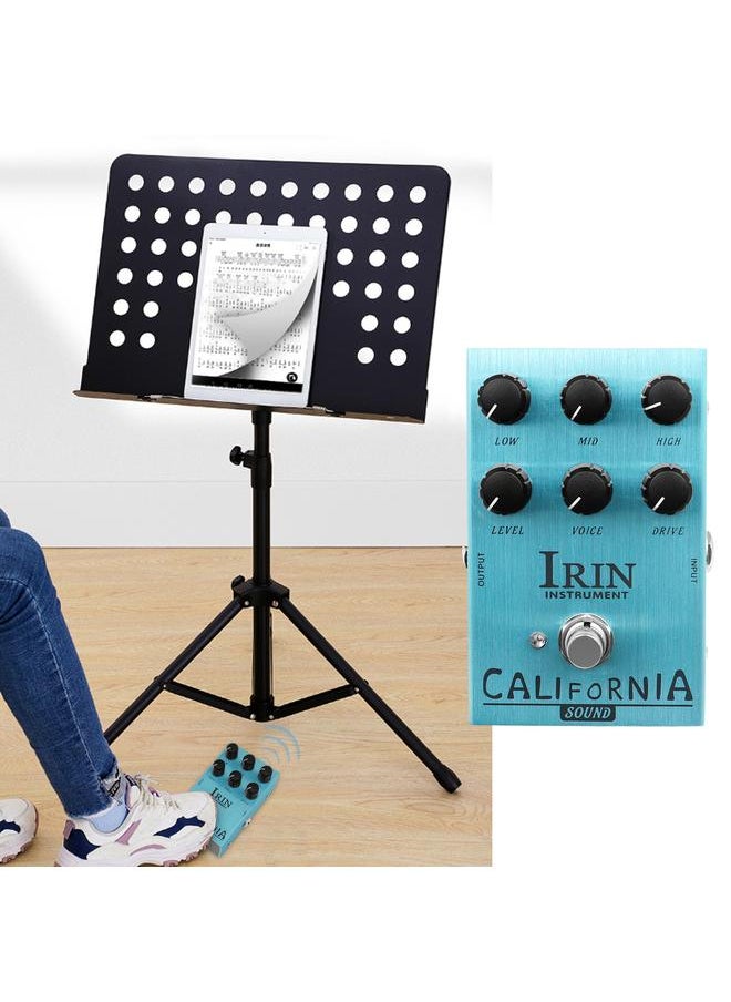 Thoraya IRIN Mini Guitar Effect Pedal VOX AC30 Speaker Simulator Cabinet Simulator Guitar Effector Pedal Speaker Simulation for Guitar Bass - California Sound (Light Blue)  - Image 4