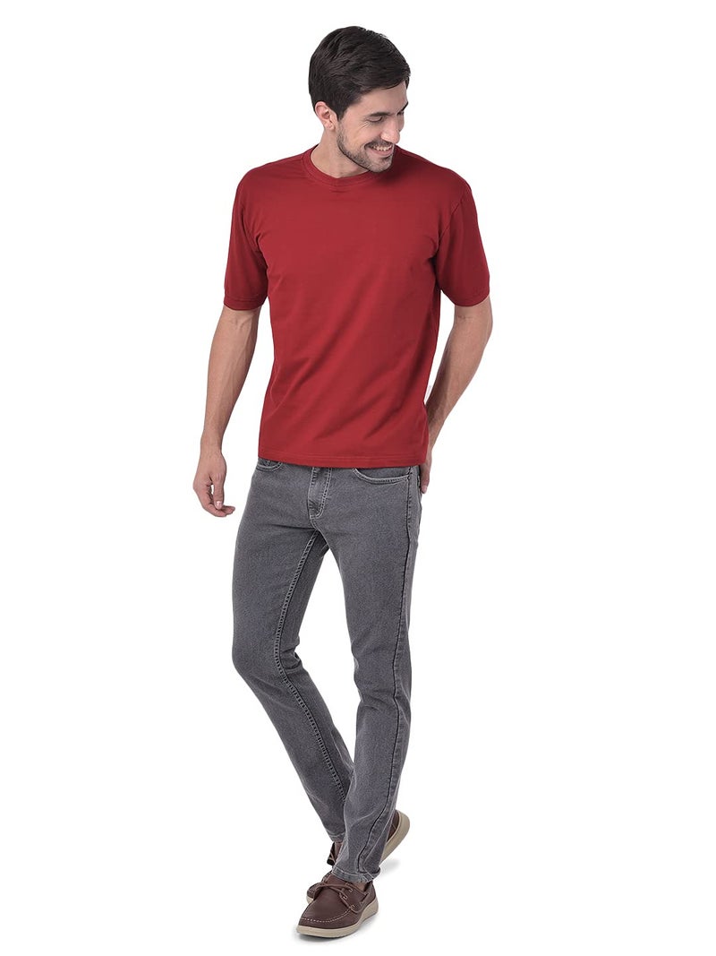 Ben Martin Men's Regular Fit Stretchable 34 Size Grey Cotton Denim Jeans Pant for Men, JJ3-13 - Image 5