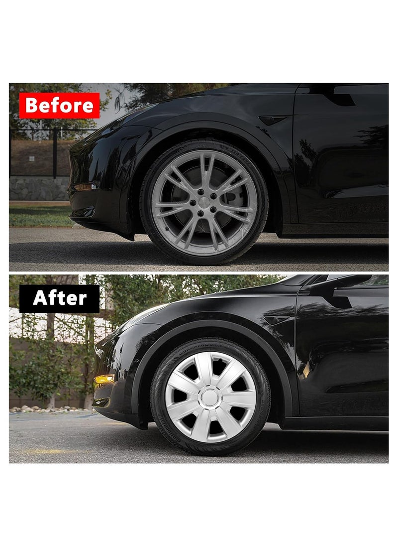 Generic 15 inch Car Wheel Cover 15" Hubcaps 4 Pcs Set Tires Automotive Hub Wheel Cap ABS Material Wheel Cap  - Image 5