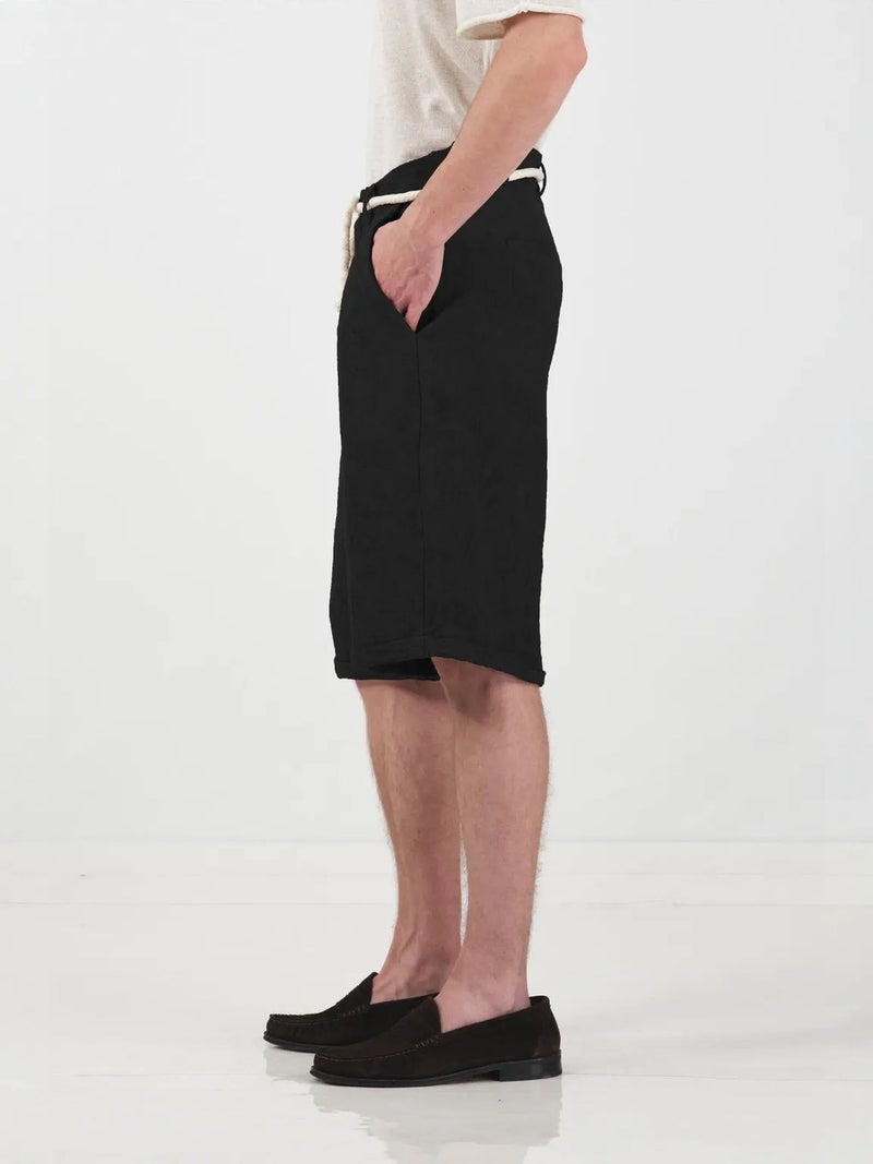 GIESTO Wide Leg Mid Waist Shorts with Tie Detail - Image 4