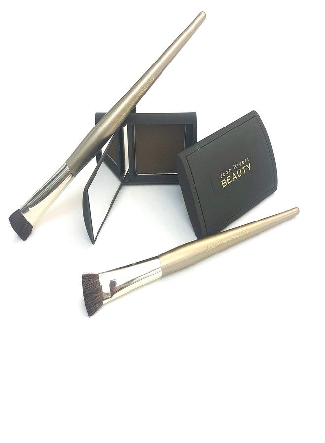 Joan Rivers Beauty Joan Rivers Great Hair Day Root Touch Up Powder Duo - Fill-in Powder for Thicker, Fuller Looking Hair (Ash Blonde) - Image 1