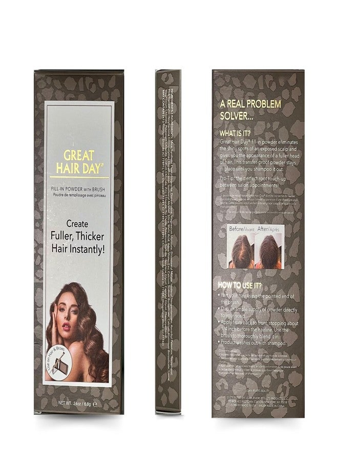 Joan Rivers Beauty Joan Rivers Great Hair Day Root Touch Up Powder Duo - Fill-in Powder for Thicker, Fuller Looking Hair (Ash Blonde) - Image 5