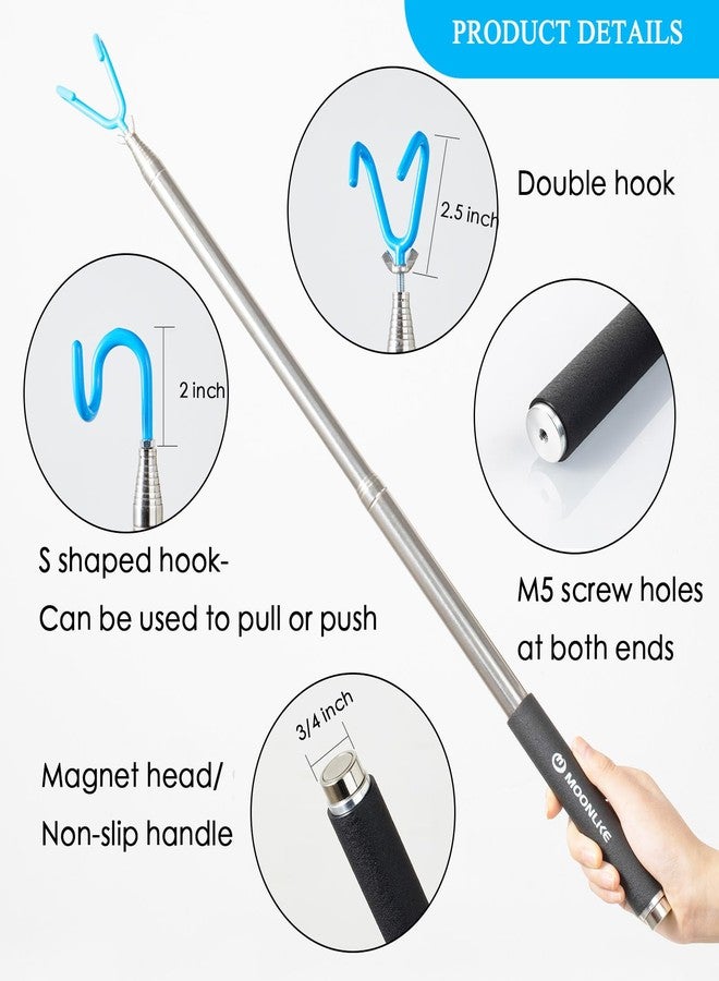 Moonlike Disc Golf Retriever Pole 10 FT，Extendable Disc Golf Accessories Grabber - Image 2