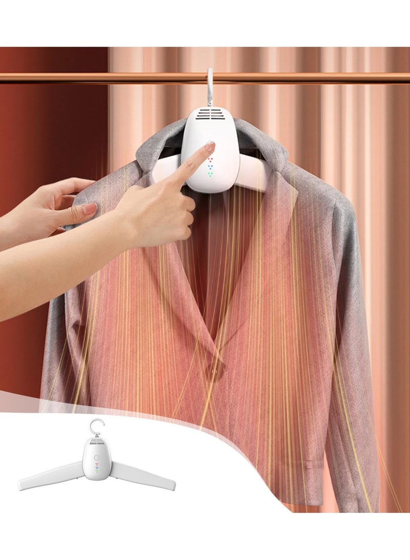 KASTWAVE Portable Clothes Dryer with Cold/Hot Drying and Timer Dryer, Foldable Drying Rack, Super-Quiet Motor, Timers Automatically Shutdown - Compact Travel Dryers for Home Travel. - Image 4