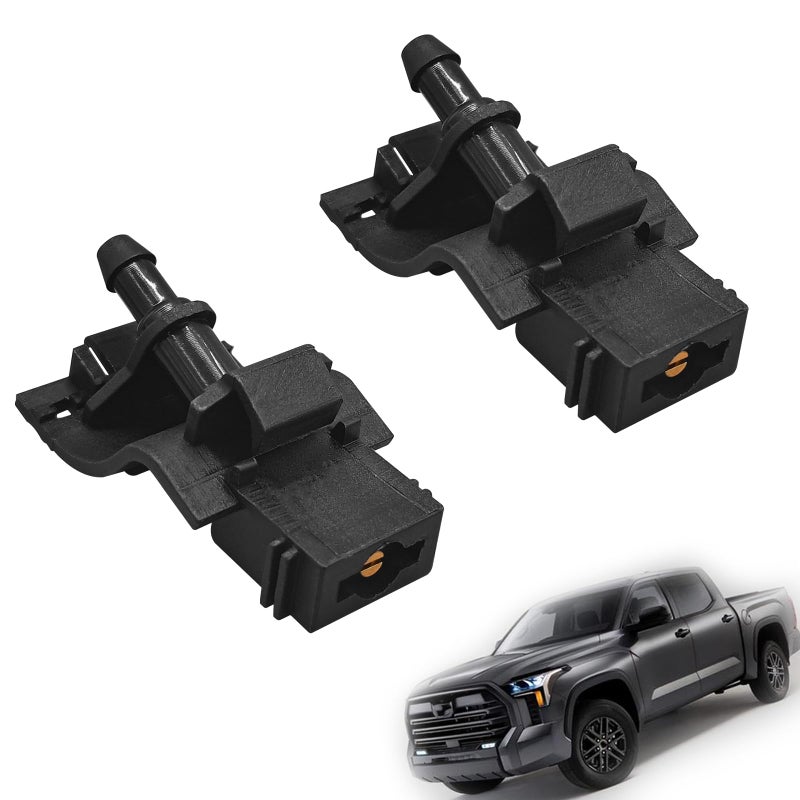 GolTHd 2PCS Windshield Washer Nozzles Compatible with Toyota Avalon Highlander Corolla Camry Tundra Lexus GX460 LS460 LS600h RX350 Scion xB tC xD Replace 8538112300 - Image 3
