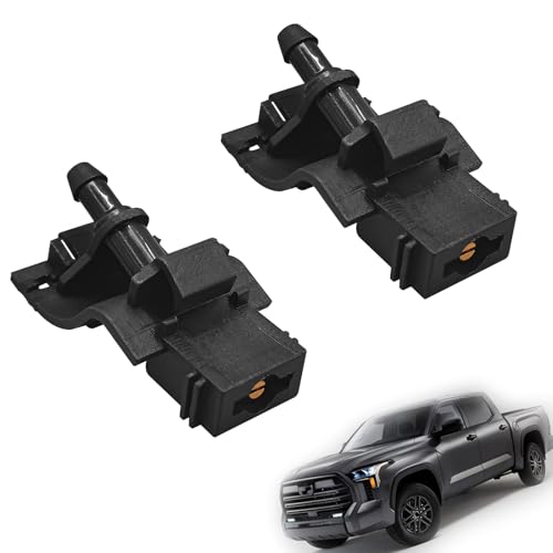 GolTHd 2PCS Windshield Washer Nozzles Compatible with Toyota Avalon Highlander Corolla Camry Tundra Lexus GX460 LS460 LS600h RX350 Scion xB tC xD Replace 8538112300 - Image 1