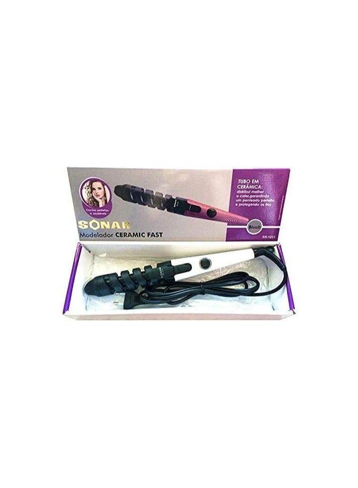 SONA Modelador Professional Ceramic Hair Straightener for Natural Shine - White with Elegant and Comfortable Design - Image 3