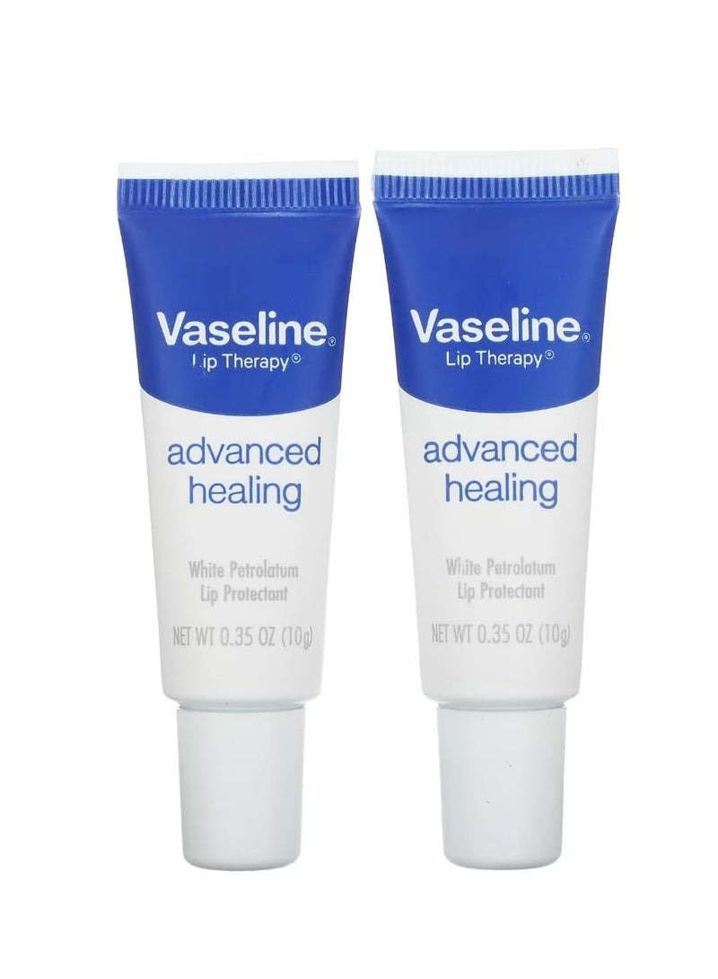 Vaseline Lip Therapy Advanced Healing 2 Tubes 0.35 oz (10 g) Each - Image 1