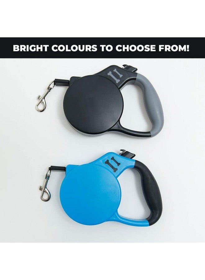 هومستيك مقود قابل للسحب للكلاب | زر واحد للكسر مع قفل أمان | مقبض أوتوماتيكي غير قابل للانزلاق | مقبض مبطن ناعم لقبضة مريحة | ملحق تدريب الحيوانات الأليفة والمشي | أسود - Image 5