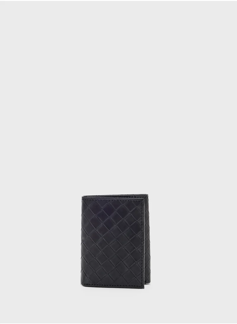 روبرت وود Weave Texture Tri-Fold Wallet