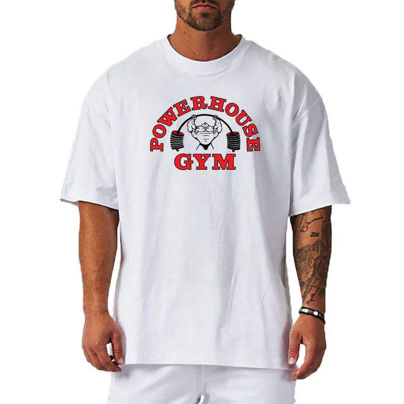 Men''s Loose T-Shirt 240g Pure Cotton Short-Sleeved Summer Men''s Loose Large Size Heavy Casual Bottoming Shirt Cross-Border Export - Image 2