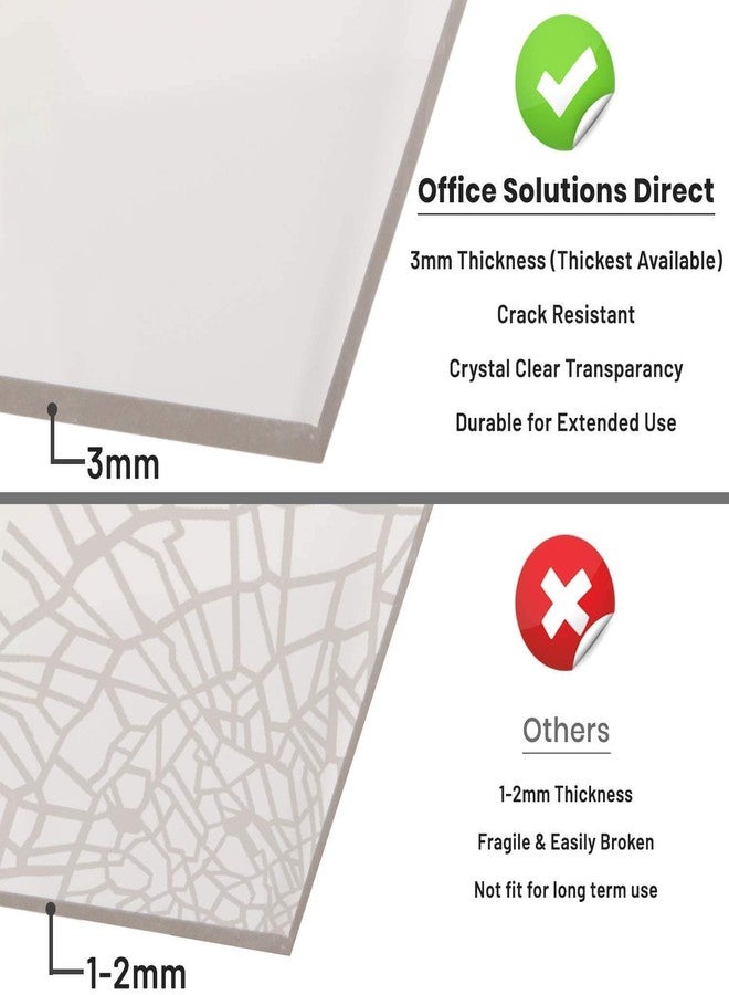 Shuban Acrylic Sign Holder Table Sign Holder Double Sided T Shape Clear Plastic Desktop Display Holder Vertical Menu Stand Sign Holders for School, Office, Hotel, Party (04 X 6 Inch -2Pcs) - Image 4