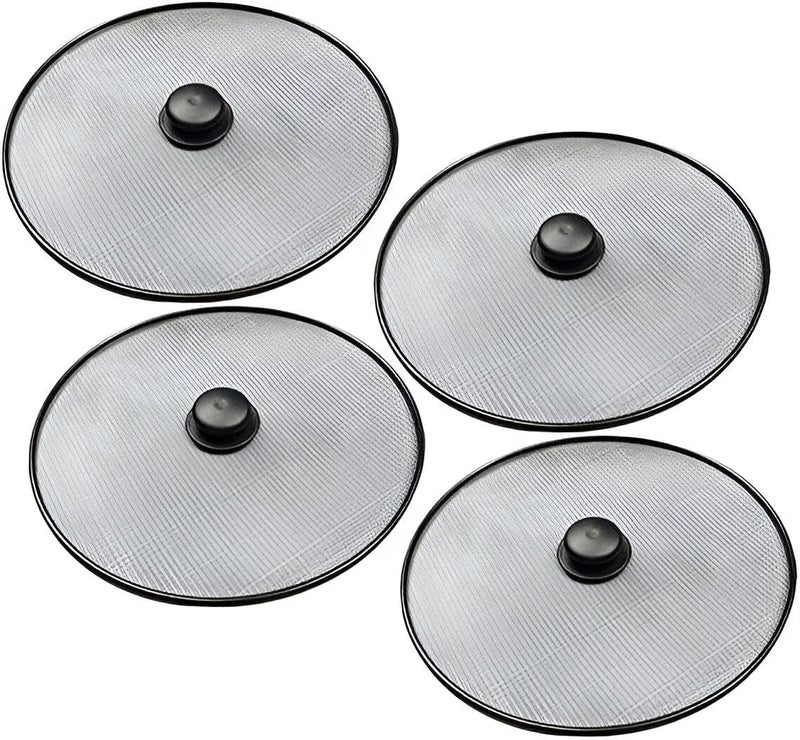 Frying Pan Screen - Durable Stainless Steel Splatter Guard for Safe & Mess-Free Cooking - Universal Size Fits Most Pans - Keeps Oil, Grease & Sauces Contained - Must-Have Kitchen Accessory (4) - Image 1