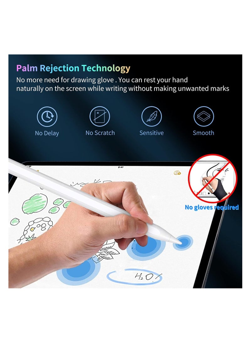 Generic - Stylus Pen for iPad 9th/10th Generation with Palm Rejection, Active Pen Compatible with Apple iPad 10th/9th/8th/7th/6th Generation, iPad Air 5th/4th/3rd Generation, iPad Pro 11 - Image 1