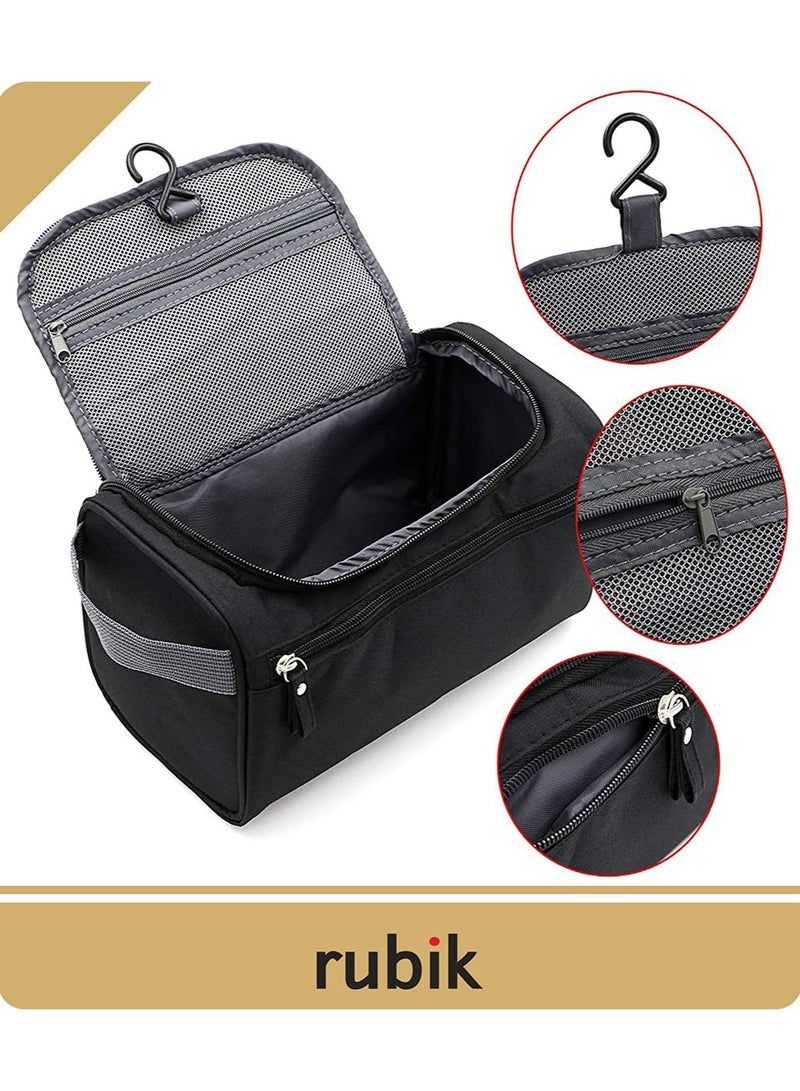 Rubik Hanging Travel Toiletry Bag Organizer & Bathroom Hygiene Dopp Kit with Hook for Traveling Accessories Toiletries Bathroom Shaving, Makeup, Shower, Trip, Vacation, Gym for Men and Woman - Image 4