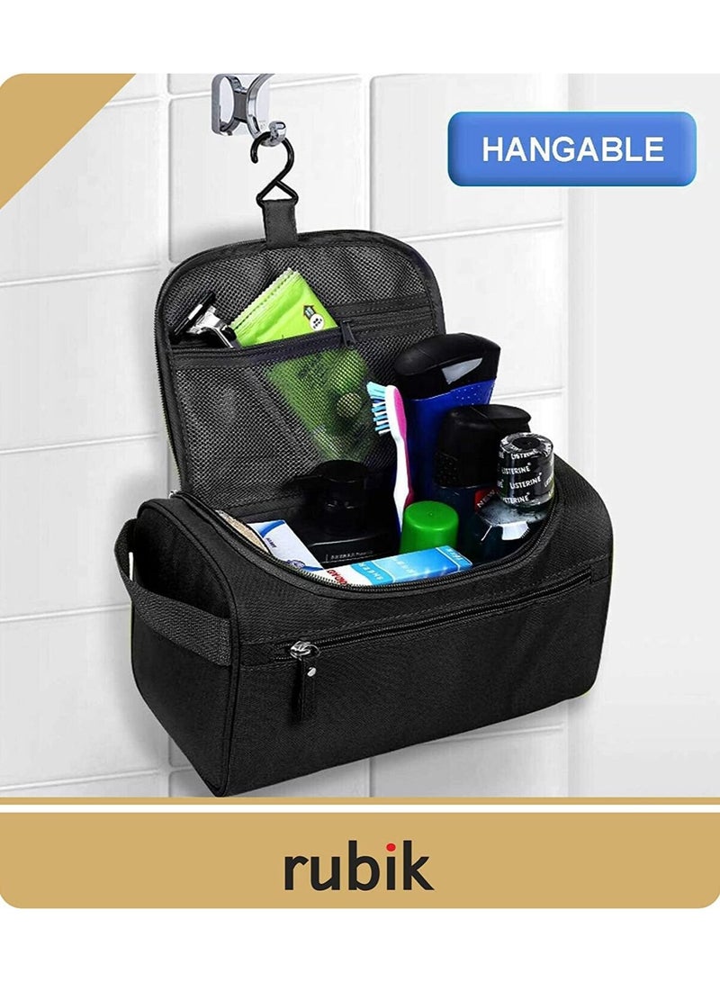 Rubik Hanging Travel Toiletry Bag Organizer & Bathroom Hygiene Dopp Kit with Hook for Traveling Accessories Toiletries Bathroom Shaving, Makeup, Shower, Trip, Vacation, Gym for Men and Woman - Image 5