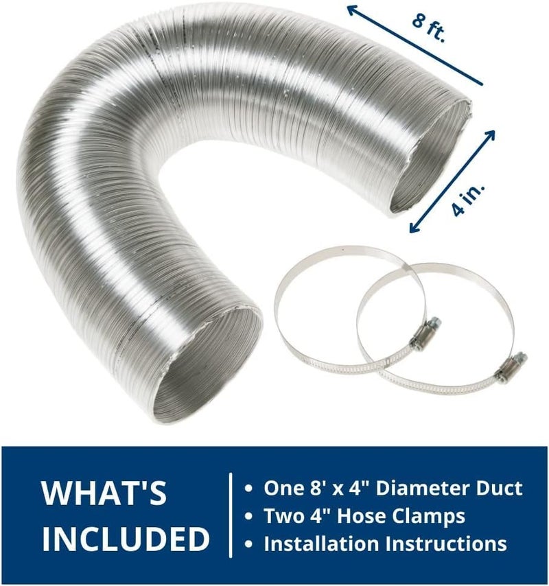 GE Appliances 8-Foot Flexible Metal Dryer Duct, WX08X10086, nuine OEM Replacement Part for Dryers - Image 2