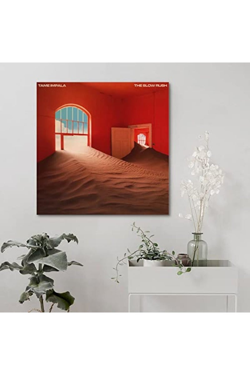 SUANYE بوستر SUANYE تيم إمبالا غلاف ألبوم The Slow Rush للديكور الجدار والفن على القماش 12x12 بوصة (30x30 سم) - Image 5
