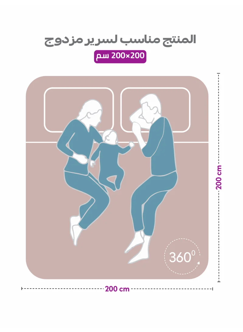 Donetella SUPER KING (200x200cm) Bedding Fitted Sheet 3-Pcs Super King Size Solid Bed Sheet Set Fits(200x200CM) With Pillowcases And 35 CM Extra Deep Brushed Microfiber Bed Sheet  | Best Price UAE