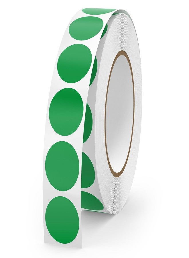 YIKIADA 1000 PCS Dot Stickers 1/2 Inch Round Small Coding Labels Self-Adhesive Roll Circle Decals for Office Classification Classroom Garage Sale Price Green - Image 1