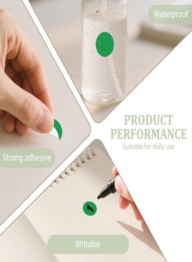 YIKIADA 1000 PCS Dot Stickers 1/2 Inch Round Small Coding Labels Self-Adhesive Roll Circle Decals for Office Classification Classroom Garage Sale Price Green - Image 3