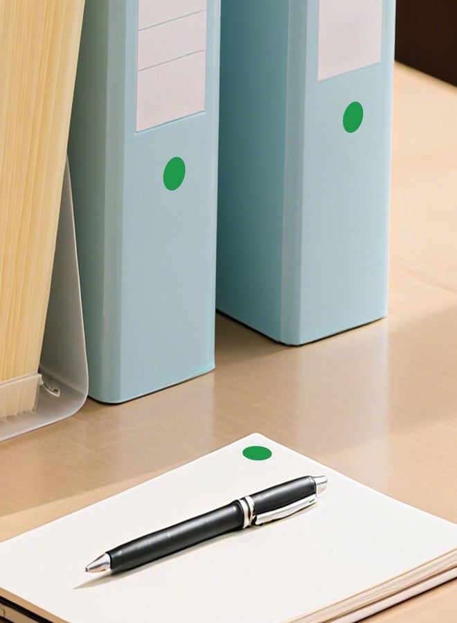 YIKIADA 1000 PCS Dot Stickers 1/2 Inch Round Small Coding Labels Self-Adhesive Roll Circle Decals for Office Classification Classroom Garage Sale Price Green - Image 4