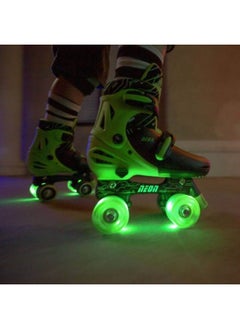Yvolution Neon Combo Skates Size 3-6 Green/Black NT10G4  - Image 3