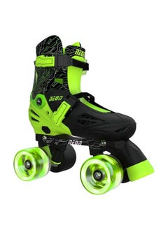 Yvolution Neon Combo Skates Size 3-6 Green/Black NT10G4  - Image 1