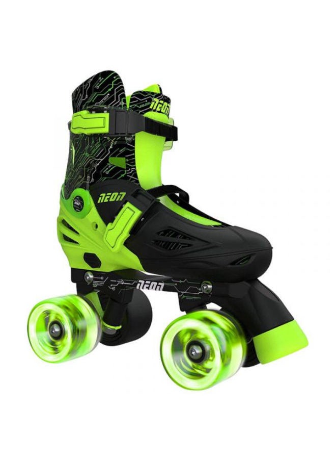 Yvolution Neon Combo Skates Size 3-6 Green/Black NT10G4  - Image 1