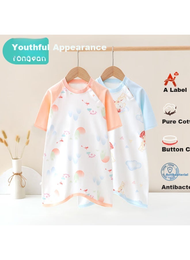 Youthful Baby Spring And Summer Class A Pure Cotton Sleeping Bag For Babies, Anti-kick Quilt, Baby Nightgown, Air-conditioned Room Anti-cold Sleeping Robe