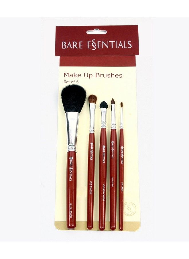 BARE ESSENTIALS Makeup Brush Set (Set Of 5)  - Image 3