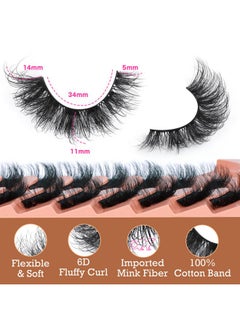 Focipeysa Es Wispy False Eyelashes Fluffy D Curl Faux Mink Lashes 14Mm Natural Look False Lashes Short Strips Lashes By Focipeysa  - Image 3