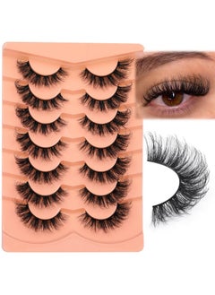 Focipeysa Es Wispy False Eyelashes Fluffy D Curl Faux Mink Lashes 14Mm Natural Look False Lashes Short Strips Lashes By Focipeysa  - Image 2