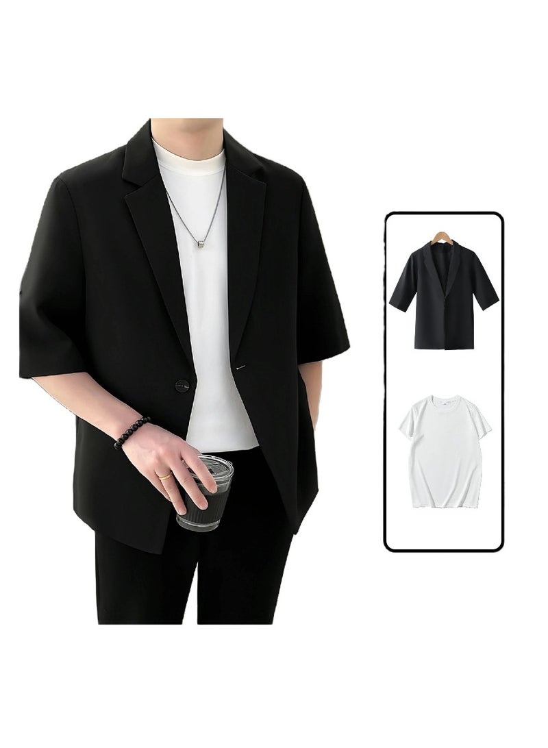 Shougu Thin Ice Silk Short-sleeved Suit Set  - Image 1