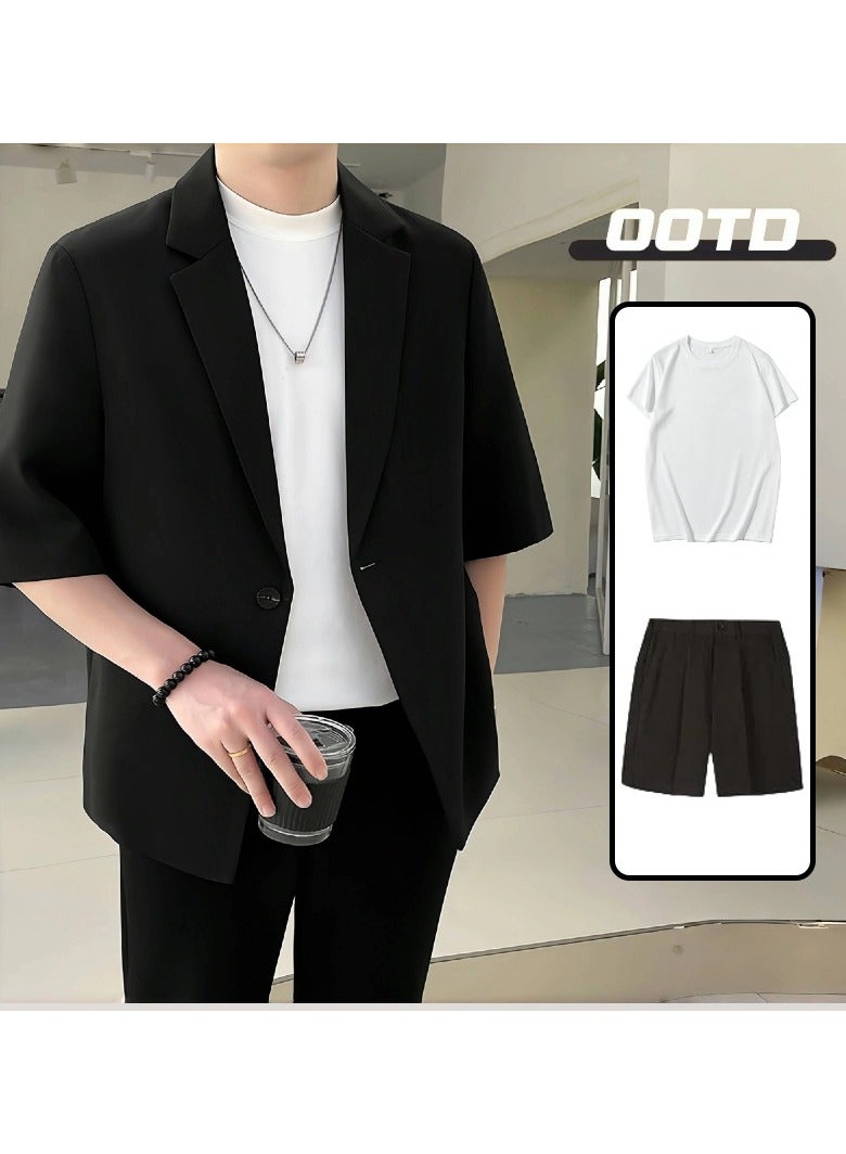 Shougu Thin Ice Silk Short-sleeved Suit Set  - Image 2