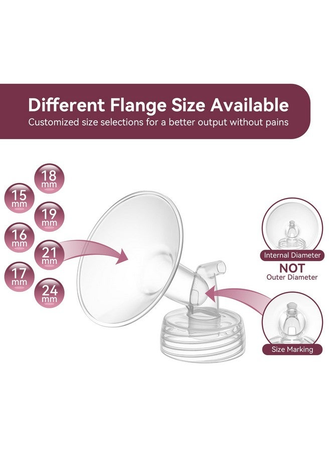 TOVVILD Flange 24mm Compatible for Spectra S1 S2 Breast Shield, Replacement Pump Parts Compatible with Motif Luna/Amada MYA Accessories - Image 4