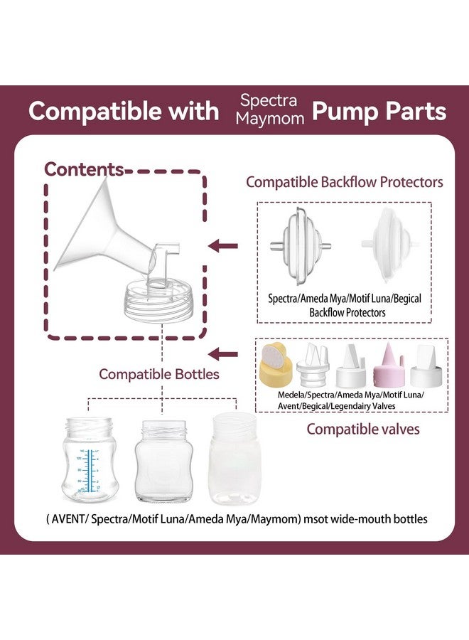 TOVVILD Flange 24mm Compatible for Spectra S1 S2 Breast Shield, Replacement Pump Parts Compatible with Motif Luna/Amada MYA Accessories - Image 2